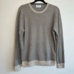 Old Navy Men’s L Large Vintage Long Sleeve Sweater Shirt Beige Cream